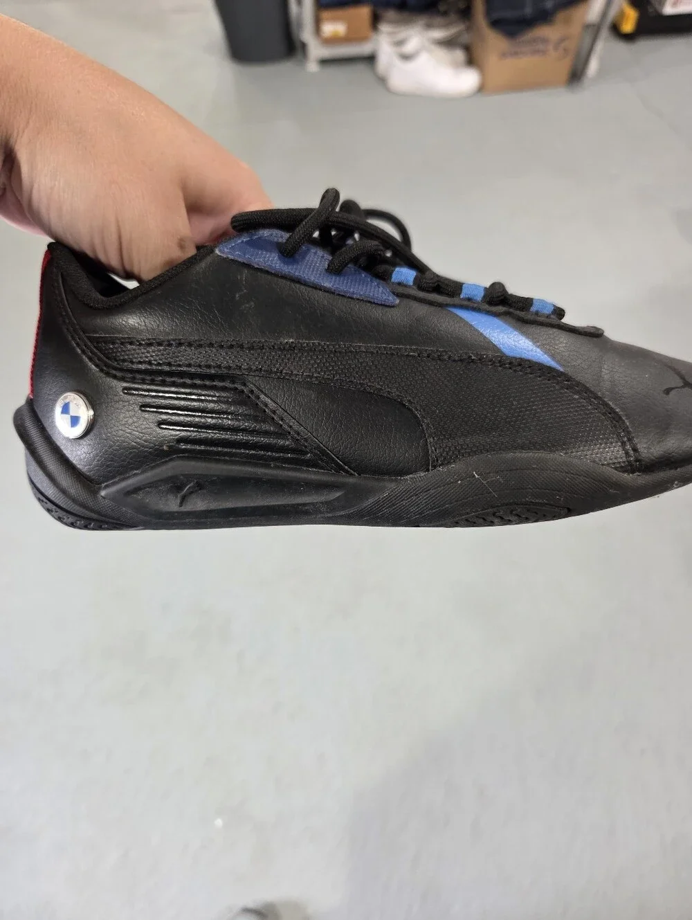 PUMA BMW Motorsport Sneakers Black Kids size 4c